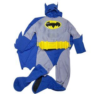 Rubie's Batman Kids Small Classic Costume Blue Gray Padded One Piece Mask Cape